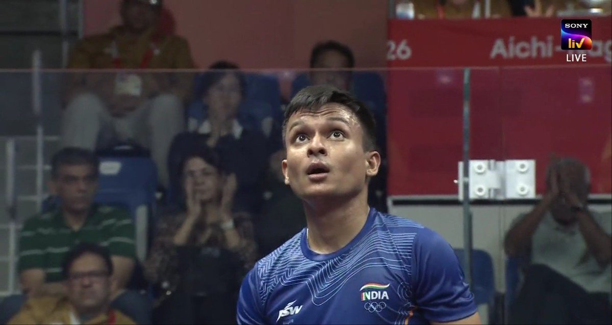 Navinsports's tweet photo. SPOTLIGHT: SURAJ CHAND 

India's 🆕 University Squash World Champion Suraj Chand got a well deserved Asian Games Debut and even won his debut Match in Straight Games (11-4,11-2,12-10) against 🇨🇳 in the group opener.

📸 : @AmitK98infinite https://t.co/kjcxCzfSWE