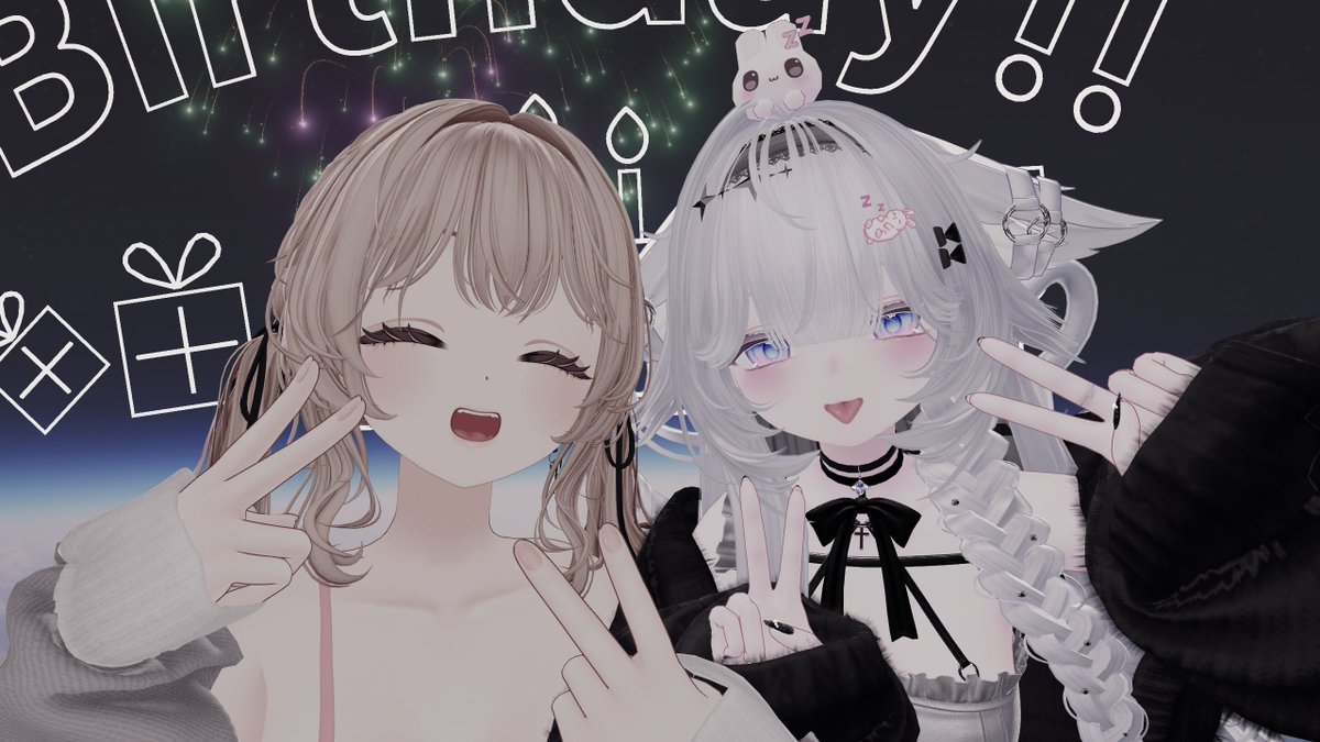 x_oxoix_vrc's tweet photo. まぴ誕でプレゼントしたの見せにきてくれてはぴ～かわいい強制おろそです！ https://t.co/wT2LtEWqFG