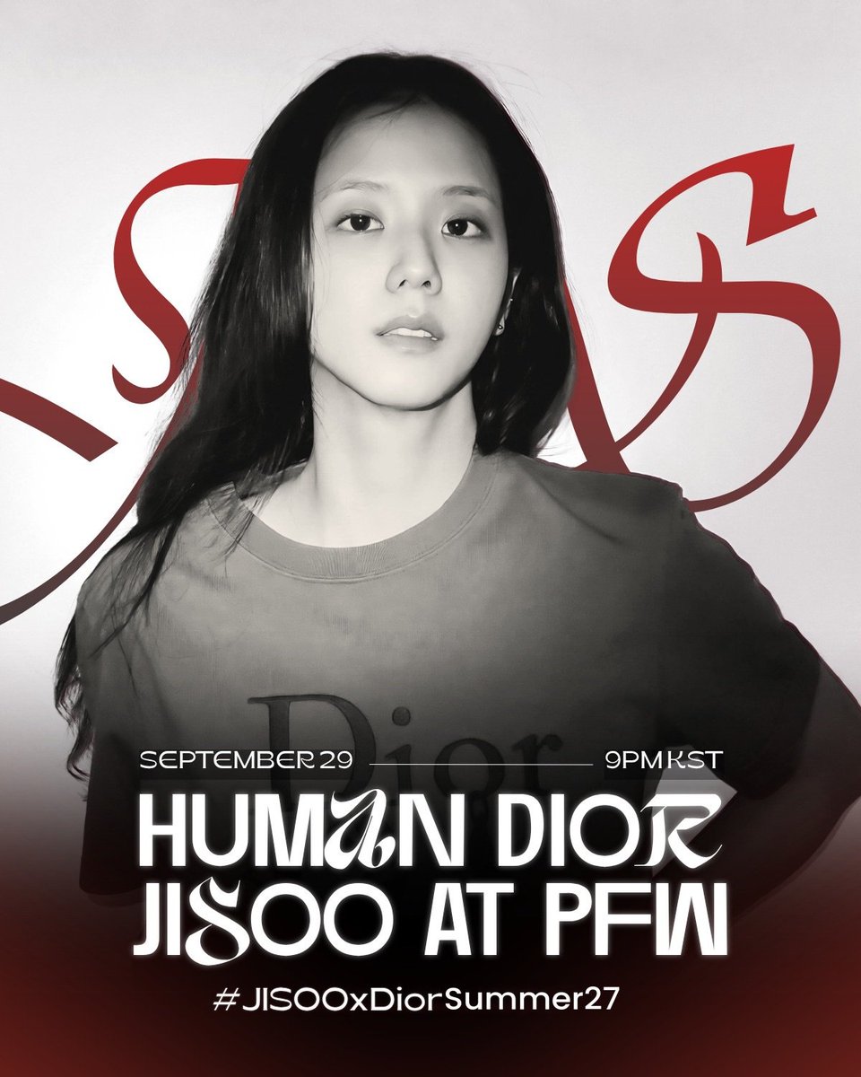 ForeverKimJisoo's tweet photo. 🚨 HASHTAG UPDATE — JISOO X DIOR PFW!

The hashtag has been changed. Please check the banner below. 

❌ #DiorSS27
✅ #DiorSummer27

Please make sure to follow the fanbases and do not use the hashtag before the announced time.

Thank you for your cooperation! 💗 https://t.co/E8ScofaX1l