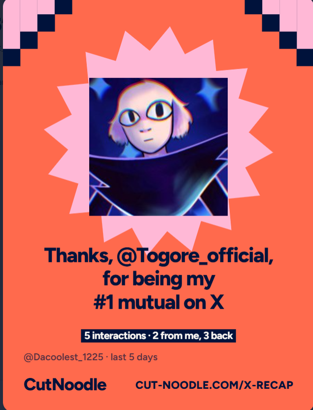Dacoolest_1225's tweet photo. besides that congrats @Togore_official  for being the 1st mutual cheersss https://t.co/wS0YRdo9lQ
