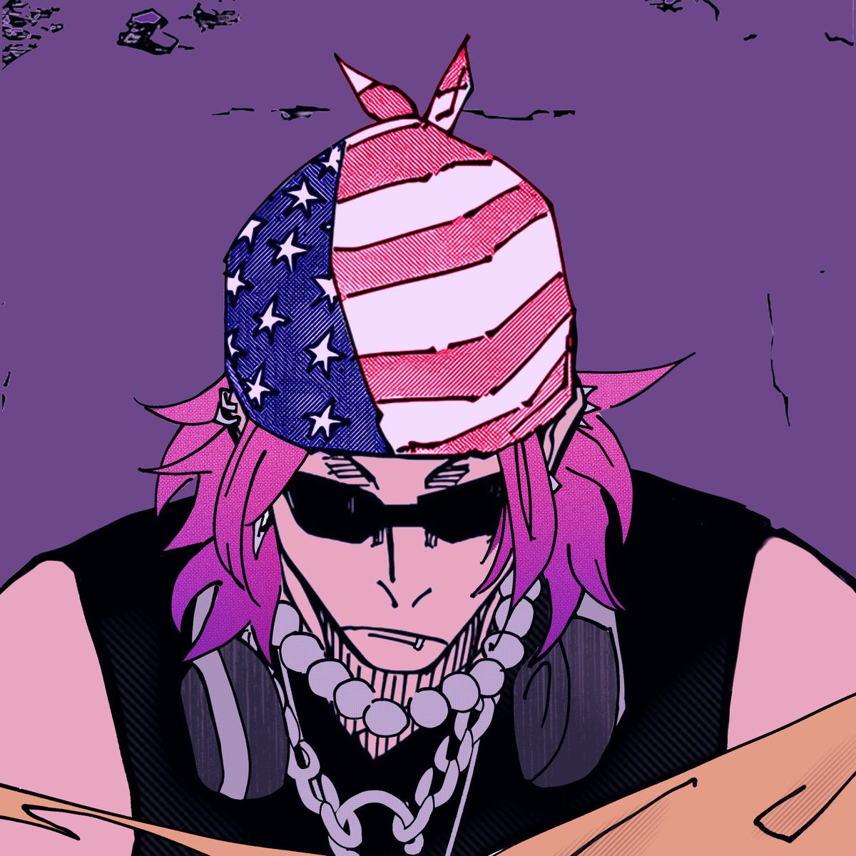iamjoylix's tweet photo. was i really the only one who thought about this kenjaku panel after seeing kayn wearing bandana https://t.co/r4d6JlUz8H