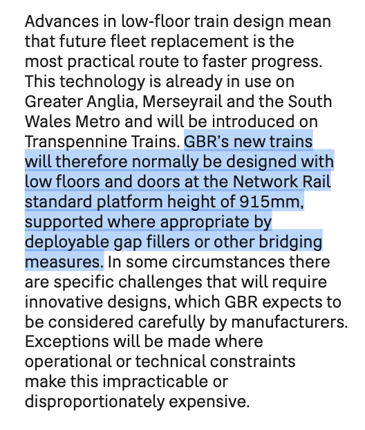 philatrail's tweet photo. Welcome in GBR's rolling stock strategy is the commitment to low-floor trains that provide level-boarding. This is long overdue! https://t.co/CO6eF7xBOz