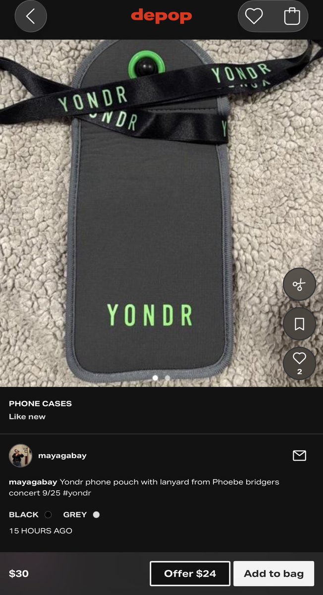 ccigsaftersex's tweet photo. WHY IS SOMEONE SELLING A YONDR POUCH FROM THE PHOEBE SHOW 😭😭 https://t.co/99fbyHPgVu