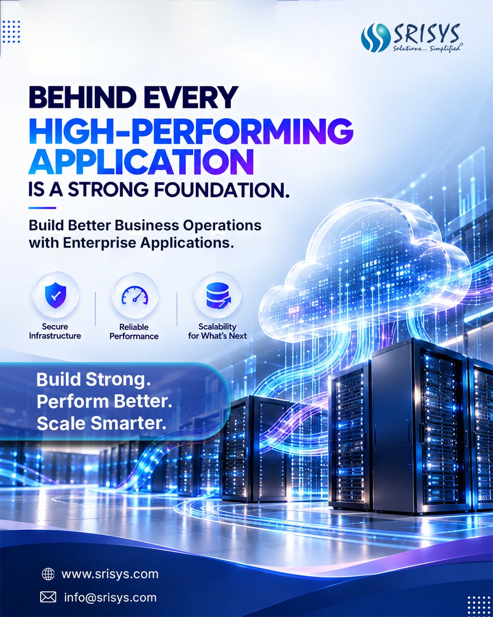 srisysinc's tweet photo. Strong enterprise applications start with security, reliability, and scalability.

At SRISYS, we build applications that perform today and grow with your business tomorrow.

Learn more: https://t.co/LreFF5yt3R

#EnterpriseApplications #DigitalTransformation #SRISYS https://t.co/VKsrreIbGF