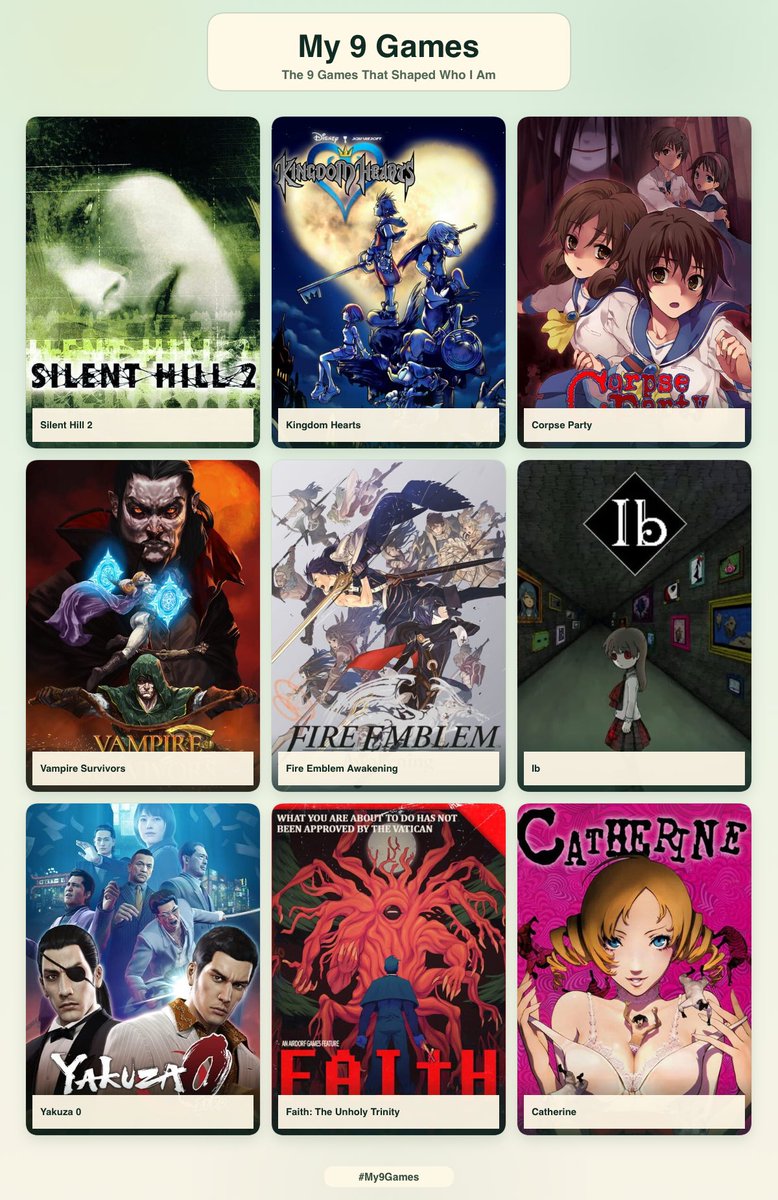 StriderHQ's tweet photo. my 9 games 🙇‍♀️ https://t.co/j3hDAWBnP8