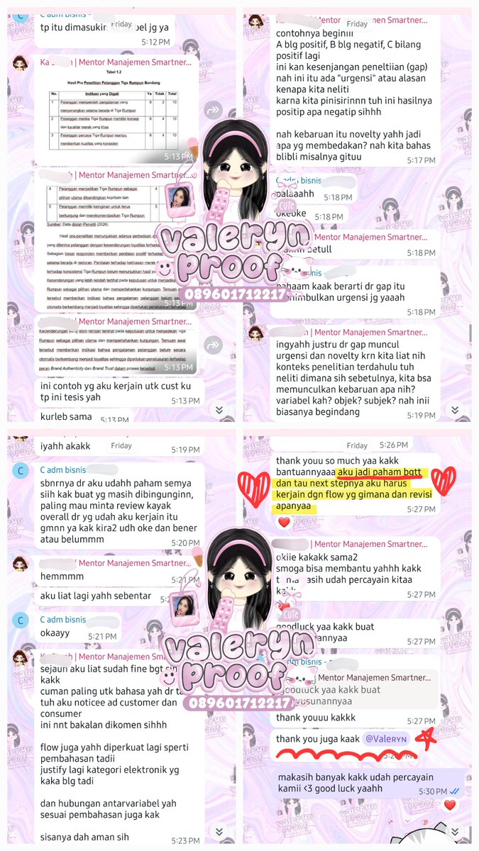 fitgures's tweet photo. ♡ OPEN KONSULTASI SKRIPSI &amp; REVISI VIA CHAT &amp; ZOOM! ♡

Dihandle tim pengajar lulusan S1 &amp; S2 dari berbagai bidang. Konsultasi 1-on-1, bawa temen ada diskon!

♡ Via chat: 75k/jam
♡ Via Zoom: 150k/jam (inc record)

MANAJEMEN
KEDOKTERAN FK FKG FKH
KESMAS AKK K3
AKUNTANSI
BISNIS https://t.co/AdriU2bQ4X