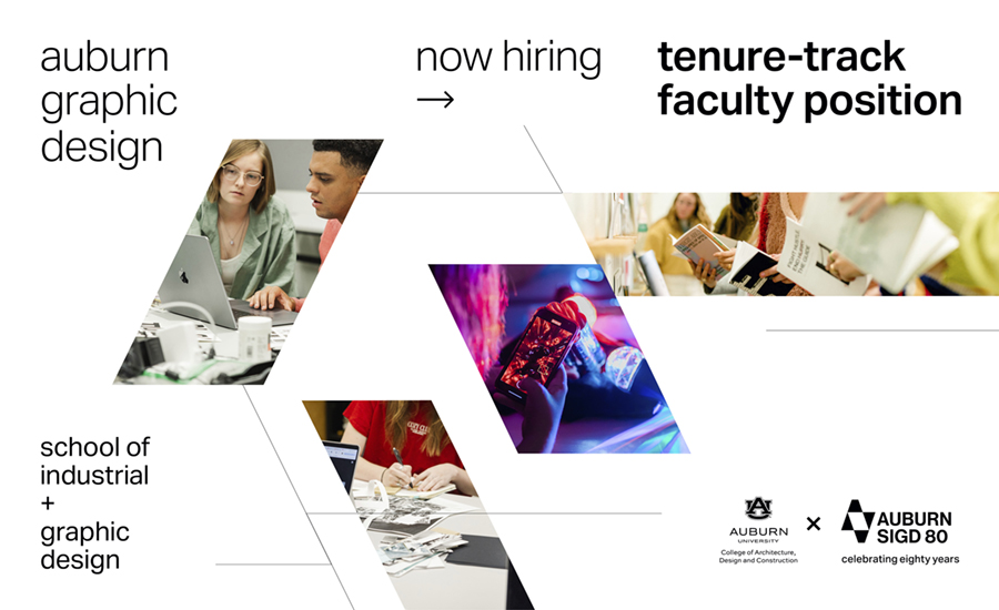creativeapps's tweet photo. Assistant or Associate Professor of Graphic Design (Tenure-Track) at Auburn University  / Auburn, Alabama — USA #Jobs 

→ https://t.co/vxtmQnHNsF

#dataviz #interactiondesign #designfutures #biodesign #arvrxr https://t.co/HODIW4k05E
