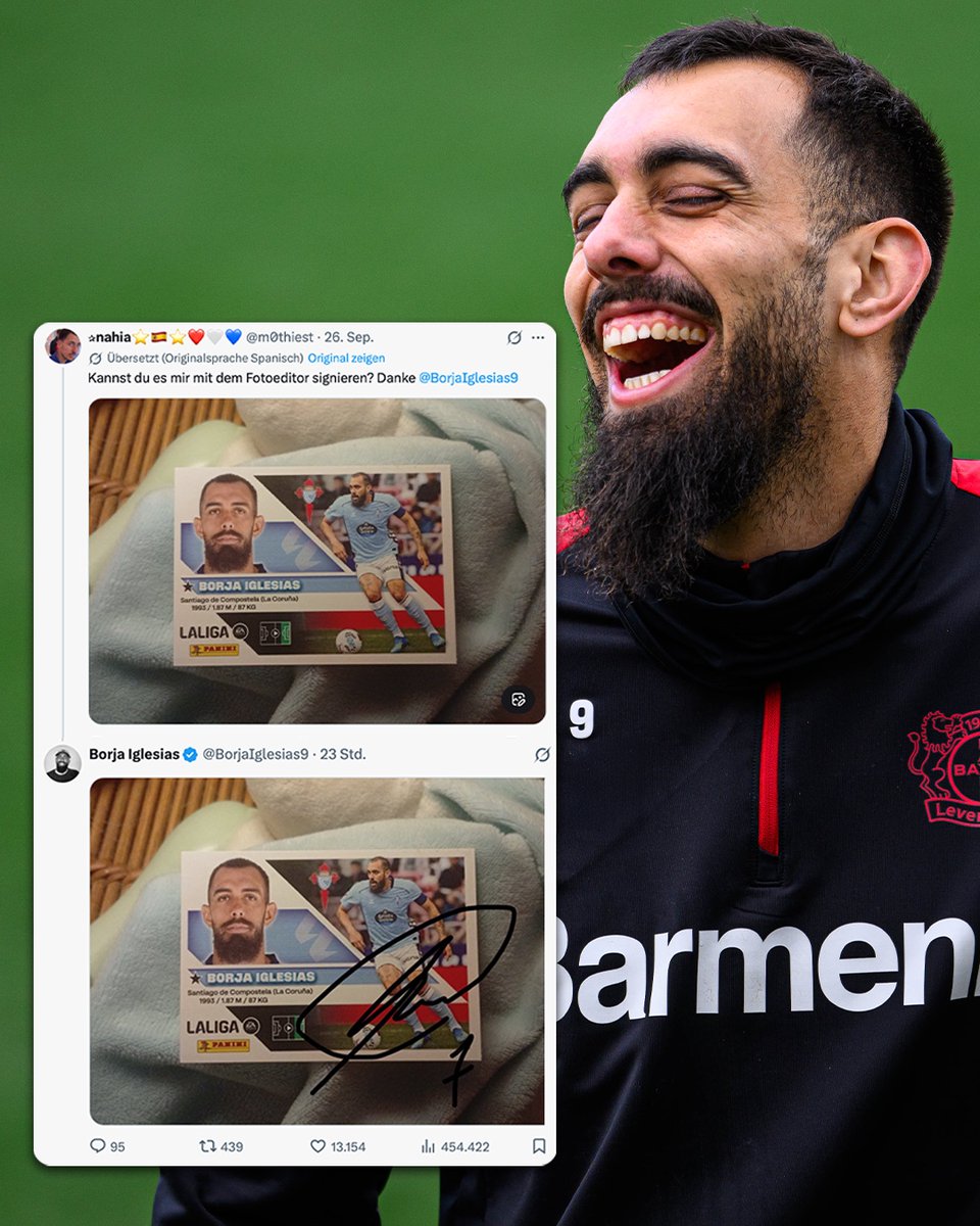 bayer04_en's tweet photo. 🫶 This is why we will always love @BorjaIglesias9 🖤❤️ https://t.co/mVESGX5Ejh