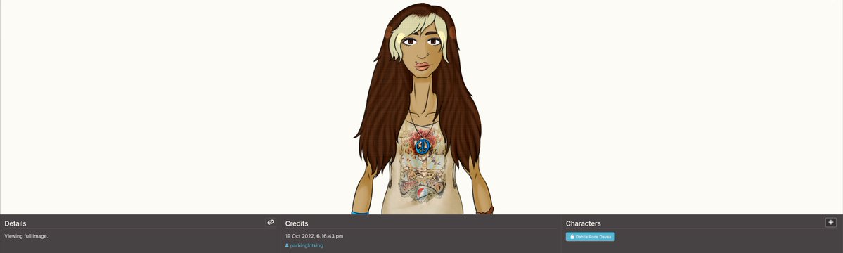 DailyMongoliaOC's tweet photo. Mongolian Original Character of The Day №19: Dahlia Rose Davaa by parkinglotking (https://t.co/yXBrGFxkBU)

Short Description (from Toyhouse):
✦ The character is a Danganronpa OC and she's the Ultimate Candid Photographer.
✦ She likes obsolete and semi-obsolete tech (VCRs, cheap digital cameras, and cassette tapes.) Her interests include dark chocolate, foreign language films, upbeat electropop/dance music, trippy imagery, and true crime podcasts.

📌 Character’s Link: https://t.co/0972HlrORm

Reminder: If you are interested, please support the original artist and adhere to all guidelines on Toyhouse if you wish to create fan art of this character. This should be done out of goodwill, as the original artist is not obligated to respond due to the nature of Toyhouse, which differs from Art Fight.