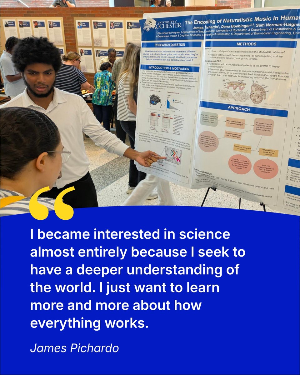 URNeuroscience's tweet photo. First @UofR &amp; @RCSD summer program alumni enter URochester as students. Two alumni of this program, who are now freshmen at URochester, shared more about their journey: https://t.co/PqdND2Cuzp #URochesterResearch https://t.co/ck619tJHn5