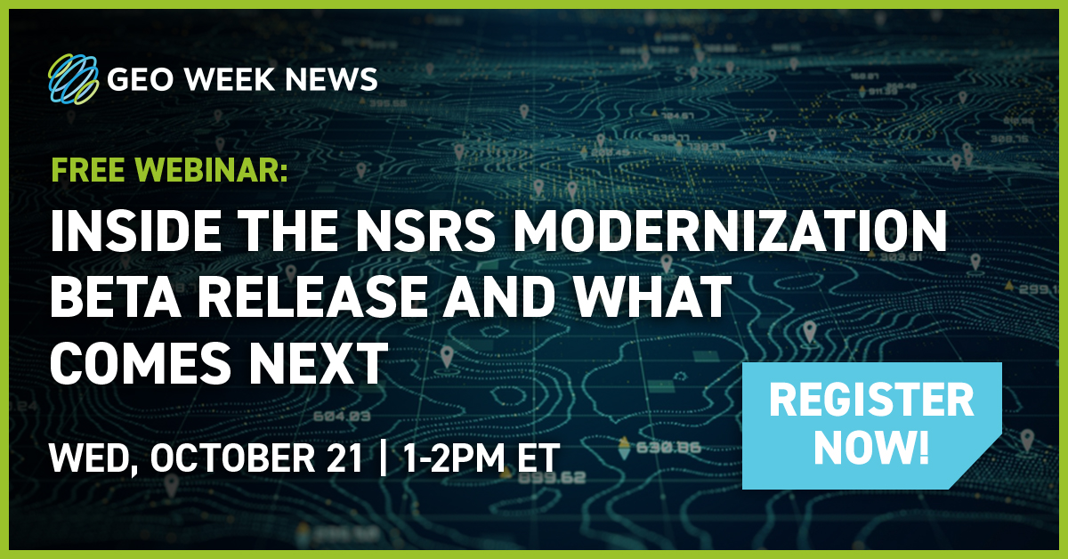 GeoWeekNews's tweet photo. The NGS completed the release of all beta products for the upcoming transition to the modernized NSRS. If you set control, run GNSS, georeference lidar or imagery, build or maintain GIS layers, or hand coordinates to a team, watch this webinar for updates: https://t.co/1P6gJv8F4u https://t.co/vBmgt87jtW