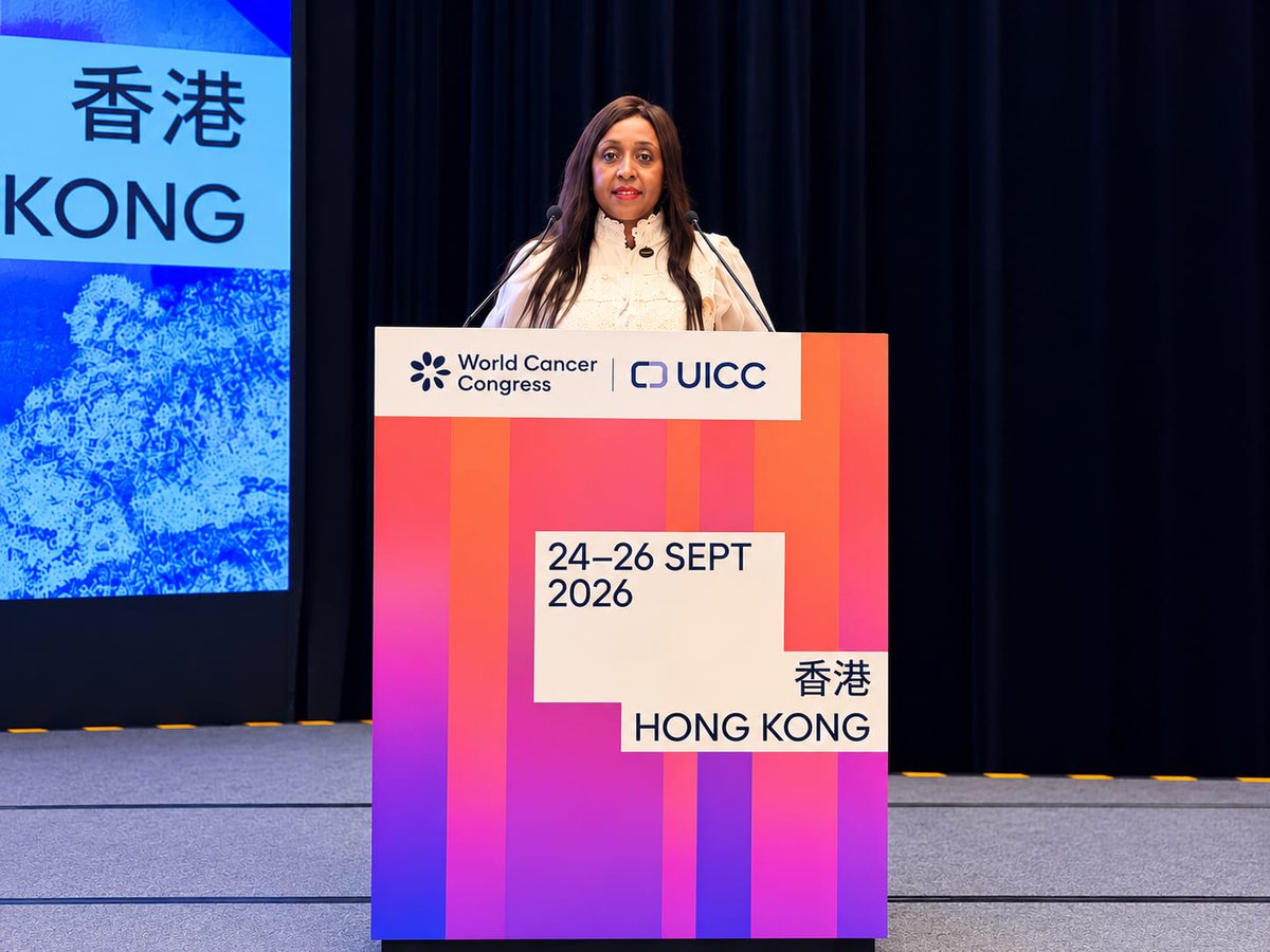 AORTIC_AFRICA's tweet photo. AORTIC at UICC World WCC🌍

4–6 Sept 2026, AORTIC President, Prof. Cesaltina Lorenzoni represented AORTIC at the UICC WCC in Hong Kong, engaging in high-level discussions &amp; strategic exchanges to advance cancer control &amp; collaboration across Africa.

#CancerControl #CancerAfrica https://t.co/8a5u2xTiGp