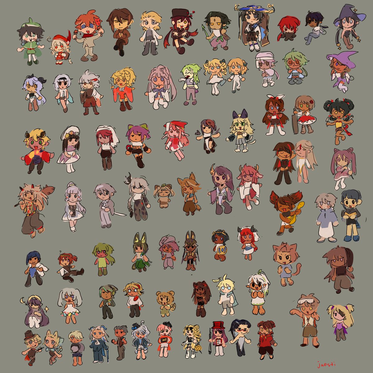 jaestiy's tweet photo. all playable characters from memory
#genshin https://t.co/rHG0bg9EAK