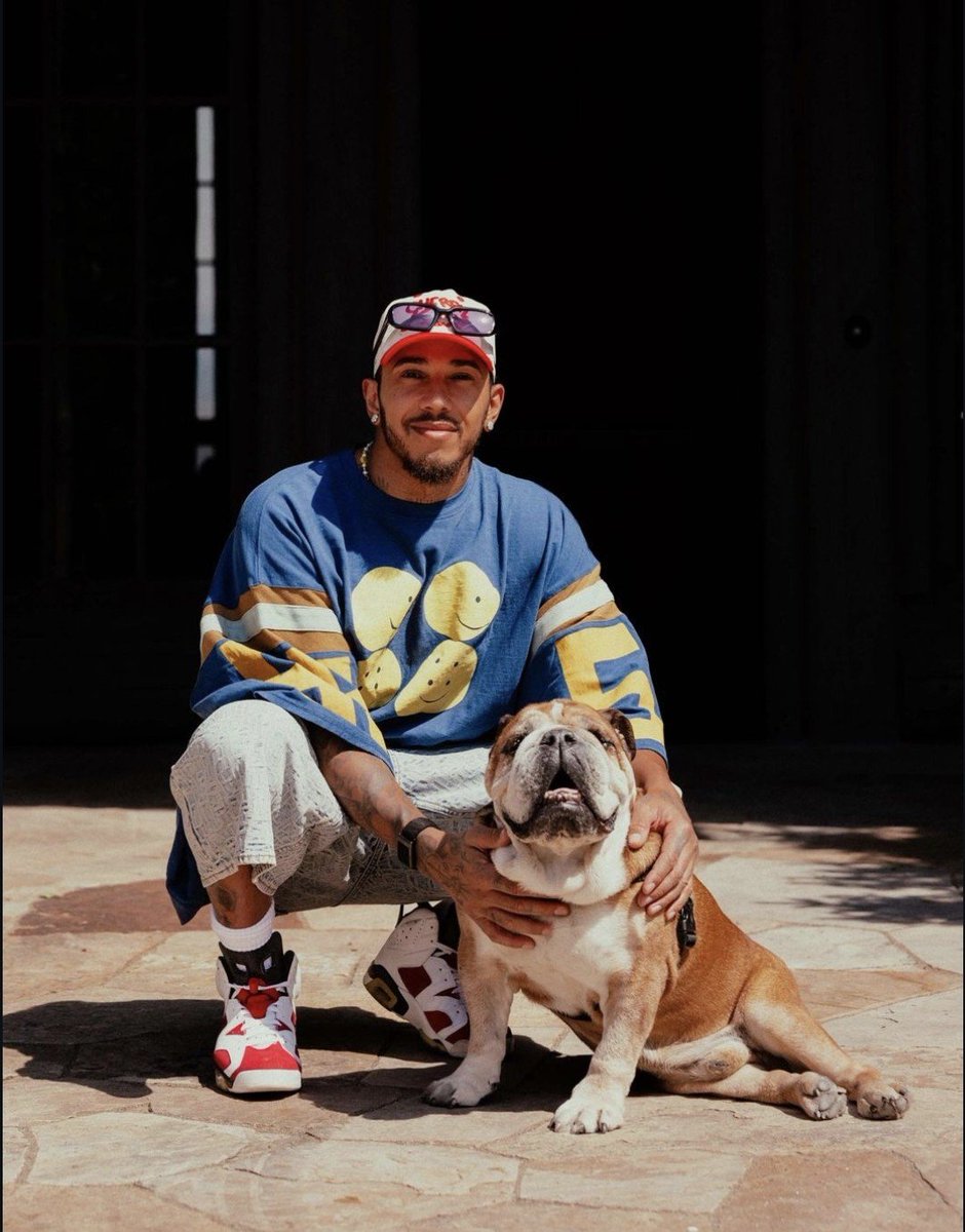 LH44_Lisa's tweet photo. Lewis #IG ~ ♥️ 

Remembering best's dog's Roscoe
🐶🕊🐾🕊🙏🏾 #TeamLH 

Sending you hugs 🤗🤗🤗 Lewis x https://t.co/ENA2Sox8xh