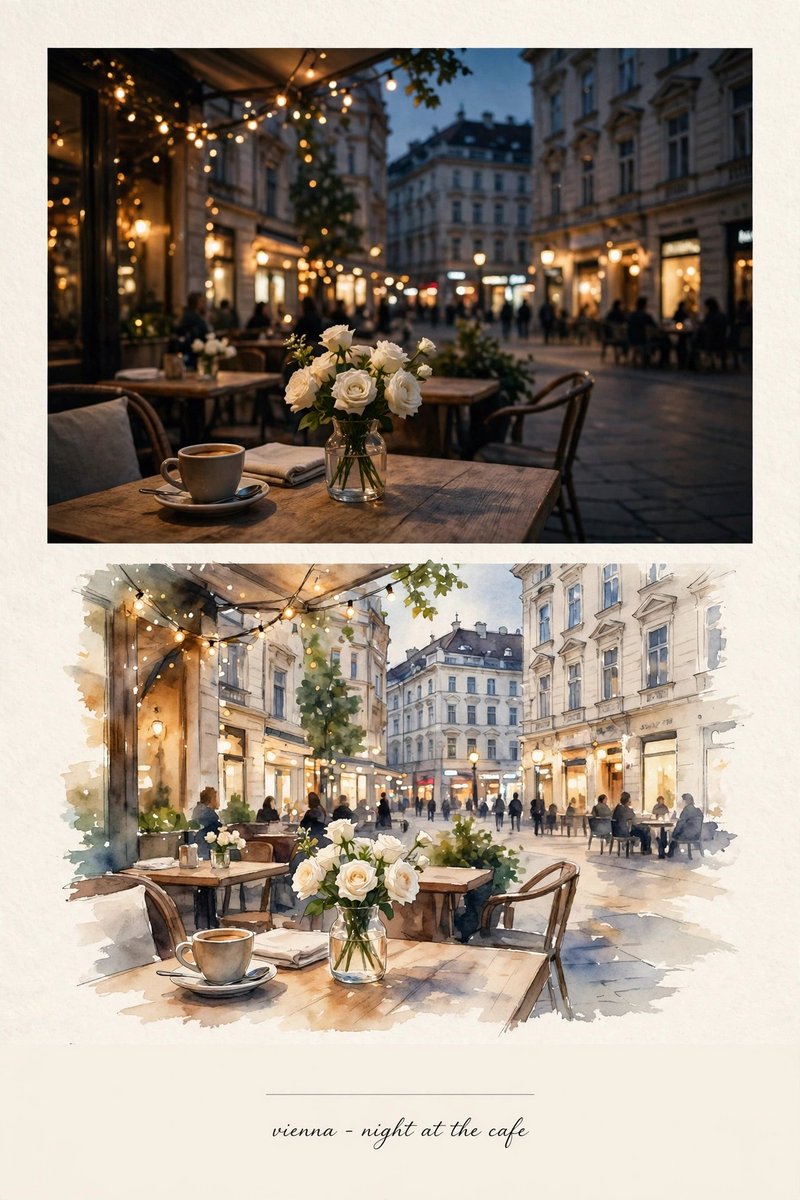 Istanbul cafe night photo