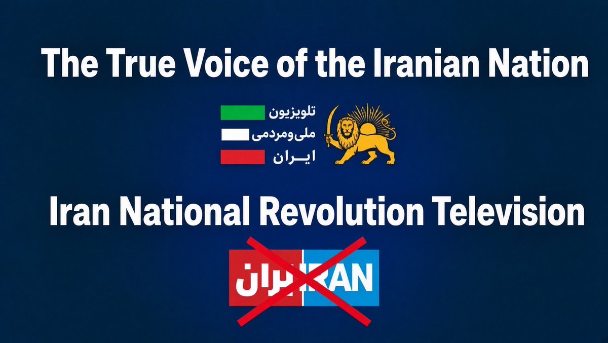 TajAlsaltaneh's tweet photo. 🚨 Iran National TV 🚨

The only media we trust.

Crown Prince Reza Pahlavi and his team. No one else.

Spread it. https://t.co/oOfB1lQO0i