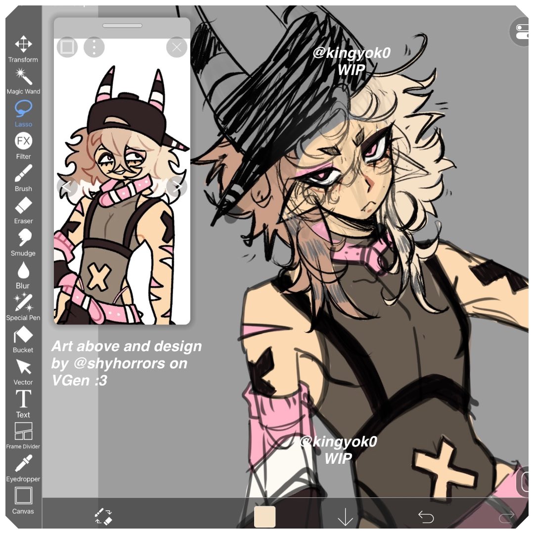 KINGYOK0's tweet photo. Might use this design for VTubing… (I’d make a whole new brand separate from this account (^.^)

~ I know the design is based on Neapolitan ice cream but I wanted to change it to rocky road ice cream or the snack!! https://t.co/nxKIjHHq5m
