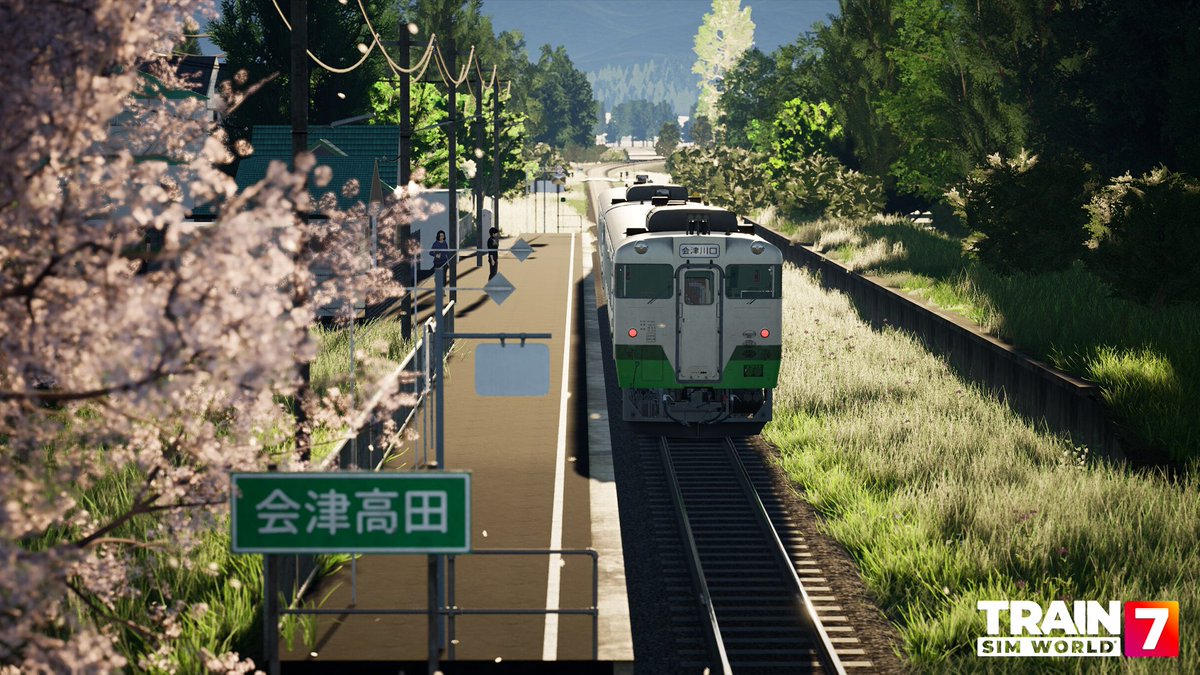 DovetailGamesJP's tweet photo. Train Sim Worldシリーズ初の日本路線、ついに登場🇯🇵

只見線：会津若松 - 只見、9月30日発売🚆
キハ40系を運転し、四季折々に表情を変える奥会津の絶景を走り抜けよう！
さあ、運転席へ！