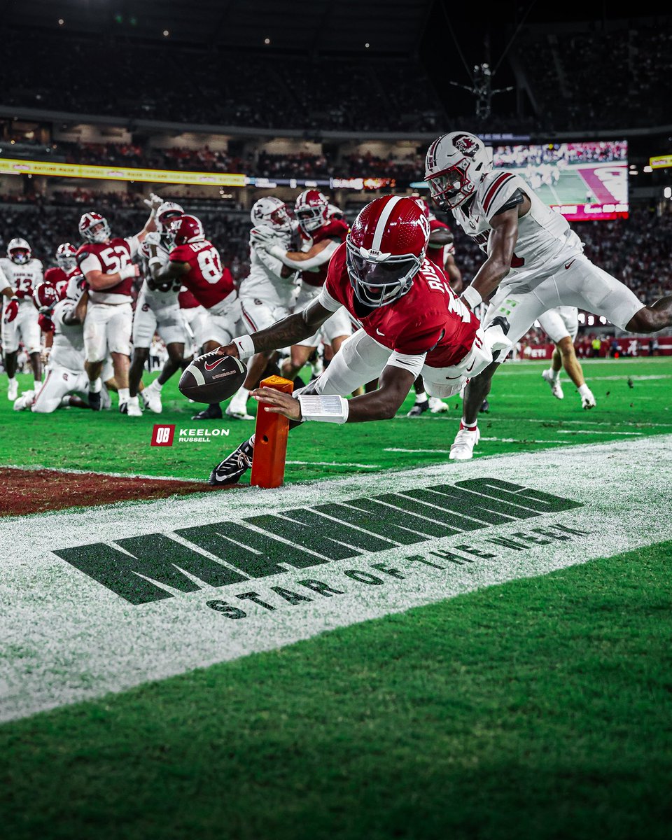 AlabamaFTBL's tweet photo. Manning ⭐️ of the Week! 
@Pres1dential https://t.co/hZkJVmeX1S