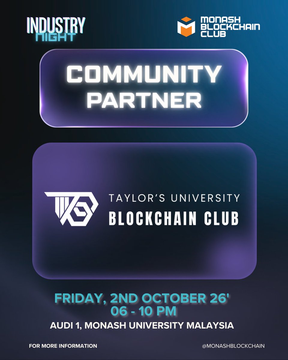 mumbcs's tweet photo. Welcome back to Monash, Taylor's kids 🦆🫣

🚀Hyped to announce @TaylorsBCC a Community Partner for Industry Night 2.0!

They might have the fancy lake, but do they have the alpha? Let's find out.

Come find them on 2nd Oct 👇 https://t.co/DuWBC2kHJR https://t.co/0JzR7qfKPo