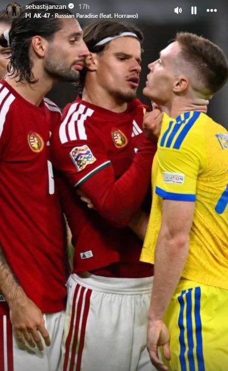ZoryaLondonsk's tweet photo. Milos Kerkez’s dad’s story on IG…

Check the music 

Another cuck for russia 🤡🤡🤡 https://t.co/ggRPyqge1D
