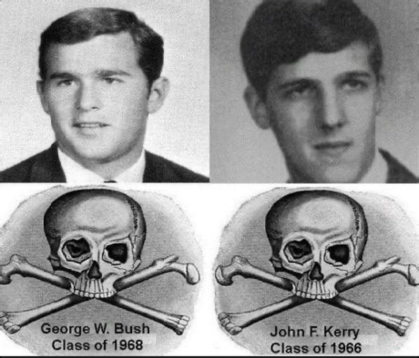 WikiLeaksQ's tweet photo. Established by William Huntington Russell and Alphonso Taft in 1832…

The Skull & Bones is a male-exclusive military Nazi-style death-cult / fraternity, that operates out of Yale University. 

Founded in 1701 by William Russell, Yale University, is a private Ivy League research university in New Haven, Connecticut, located in the United States. 

Skull & Bones is a branch of the Luciferian Illuminati network.

U.S. Presidents, George W. Bush Jr., and George H.W. Bush Sr., are amongst the prominent alumni of Skull and Bones, including John Kerry. 

William Russell was a member of the Russell Family… 

The Russell Family are one of main 13 Illuminati bloodlines, outlined by the legendary researcher, Fitz Springmeier.

The symbol of the Skull and Bones is derived from the Knights Templar, whose symbol was the Skull and Bones, during the days masquerading as the first “Pirates of the Caribbean”. 

Chosen member go through a sickening initiation ritual, derived from Freemason tradition.

Inside what members refer to as “The Tomb,” they are instructed to strip naked, lay in a coffin, and recite their entire sexual history in front of the other members present.

Senior Bones Men chant over the new member in a symbolic method designed to represent death and rebirth. 

The crossbones in their symbol represent their ability to double-cross anyone to achieve their objectives. 

Each new member takes a vowel to swearing a lifetime commitment to the Brotherhood, (also known as “The Brotherhood of Death, The Order, Chapter 3/22.

Now ask yourself…. 

Why are their false flag events on March 22nd every year?

The organisations agenda is to get as many members as possible into positions of power and influence, mainly in politics, high corporate positions, and Media.