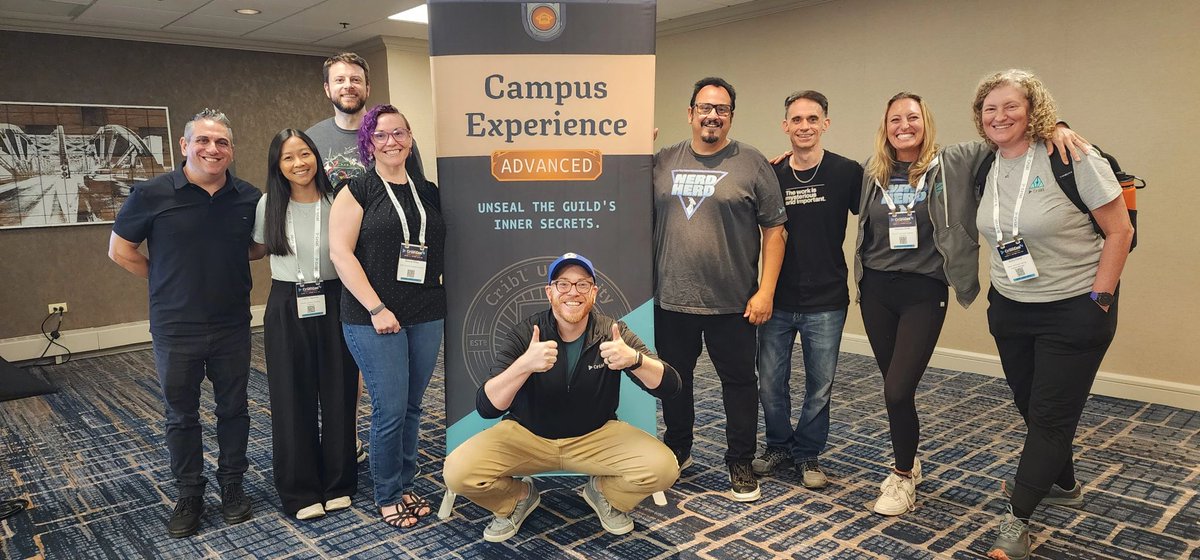 cribl_io's tweet photo. 🫨 #CriblCon 26 is here!!!!! We're kicking off the week with Campus Experience. 3 tracks (Core, Advanced, and Expert) are packed to the gills with Cribl users. And the Cribl University team is thrilled to bring this part of the event to you for the second year in a row! https://t.co/IkLCmQZE0U