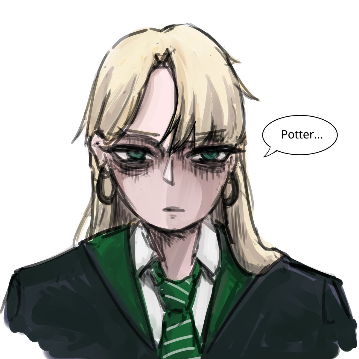 CHU_twyt's tweet photo. ⬅️Fem Draco Malfoy of Episode 1 
➡️Fem Draco Malfoy of Episode 6&amp;7 https://t.co/RRIwbWZCyG