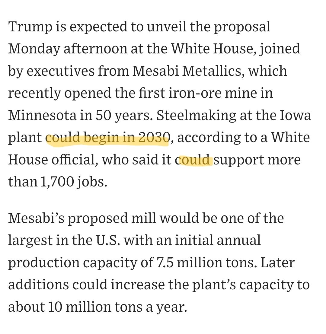 scottlincicome's tweet photo. World's highest steel prices now. Politically motivated steel plant in 2030 (Maybe) https://t.co/FLEsWIvNnv https://t.co/ZSe63IXsV1