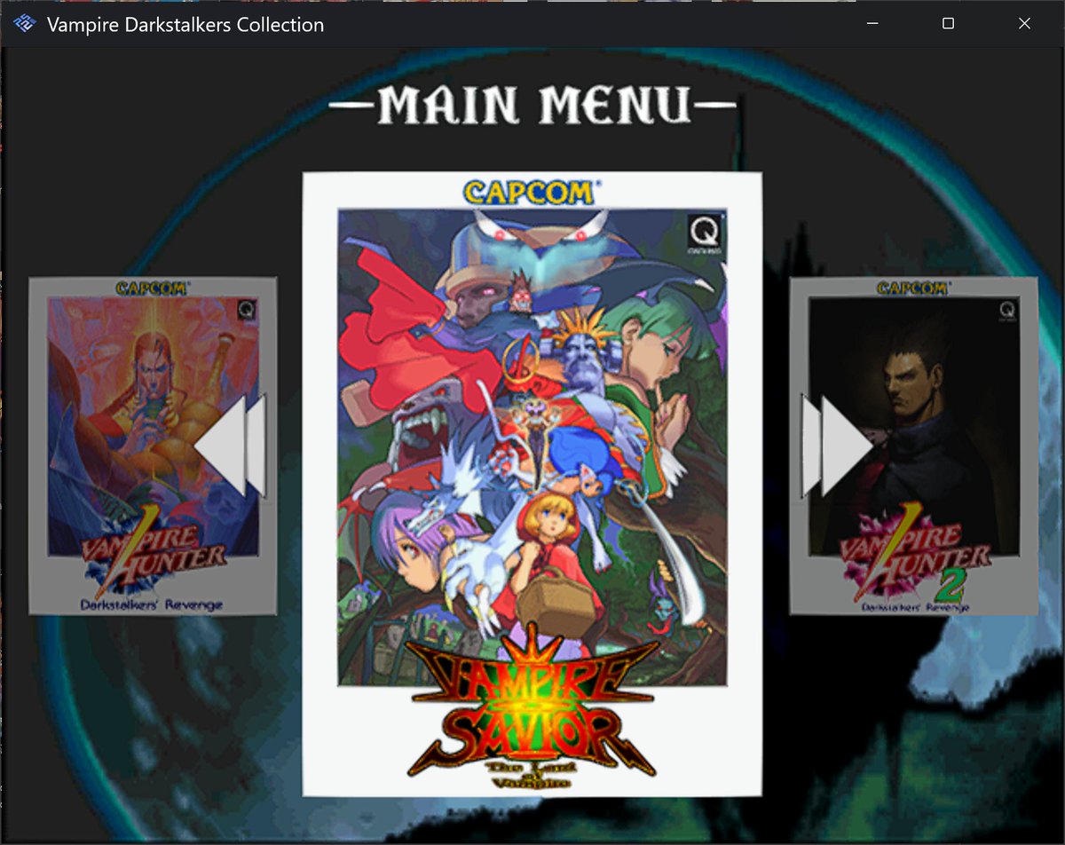 KusanagiCla's tweet photo. @NEONBitchi amigo espero por essa versão aqui que tem os finais de todos os personagens no modo arcade essa versão e alternativa da vampire savior 1 na coletanea temos aceso a ela segurando select https://t.co/jkEcLjFUBB