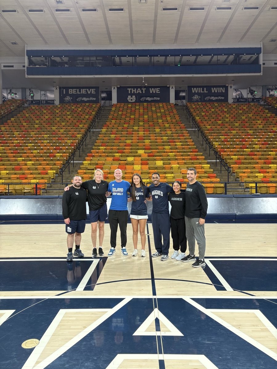AvaSigurdsson's tweet photo. Really enjoyed my unofficial visit to Utah State! 💙🏀 @USUWBasketball 

Grateful for the opportunity to spend time with the coaches, see campus, and get a feel for the program. Thankful for the D1 offer and excited to keep building this relationship!

#Pac12 #notcommitted #2029WBB #UtahState #Aggies #CollegeBasketball