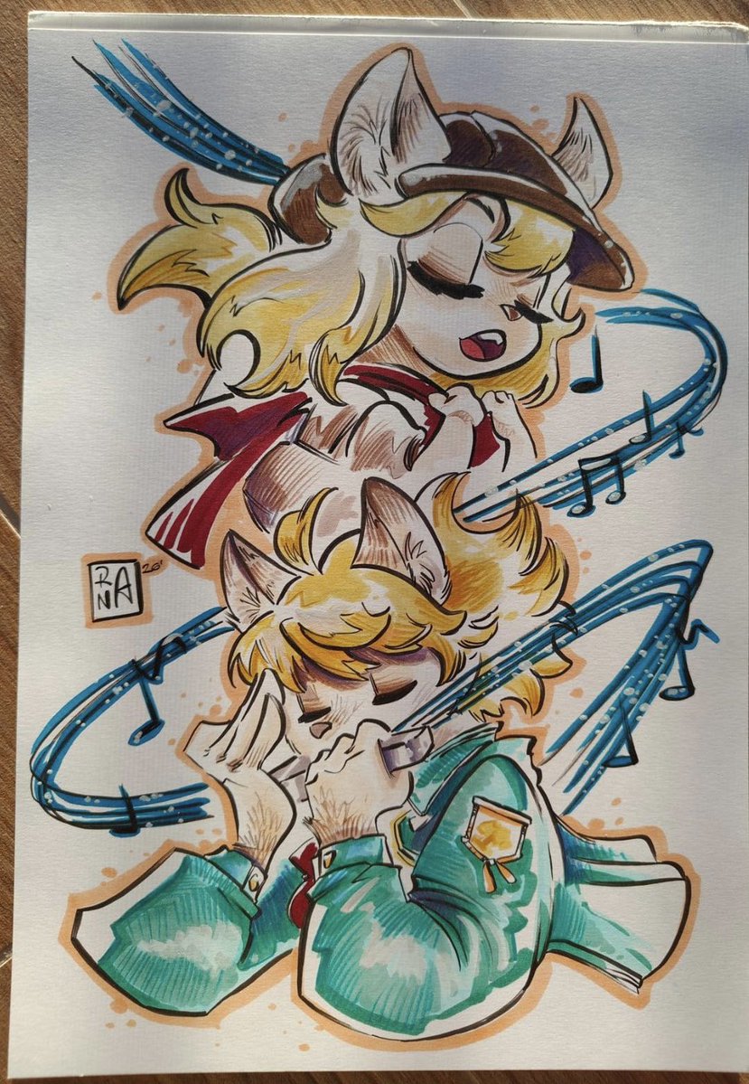 garrettsimpson1's tweet photo. What absolutely beautiful colors my friend @Ran_A_92 does on art for me! Loosely based around some of their many endearing idle animations.

#fugamelodiesofsteel #furry https://t.co/HT8W5Mc6gK