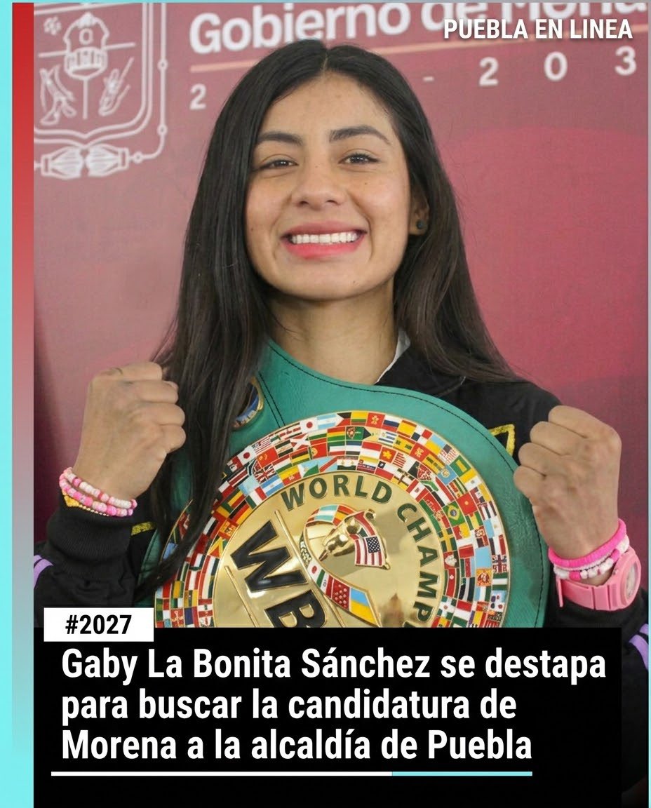 PueblaenLinea's tweet photo. Se mueve el tablero político en Puebla: Gaby "La Bonita" Sánchez anuncia su intención de contender por la Presidencia Municipal bajo las siglas de Morena. 🚨  #Puebla https://t.co/ieT3OgY1cZ