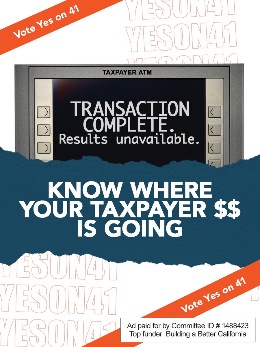 yesonprop41ca's tweet photo. You pay your taxes. But how is it being spent? Prop 41 makes sure state spending is delivering results.

Vote YES on Prop 41. https://t.co/mwMpg84uGS