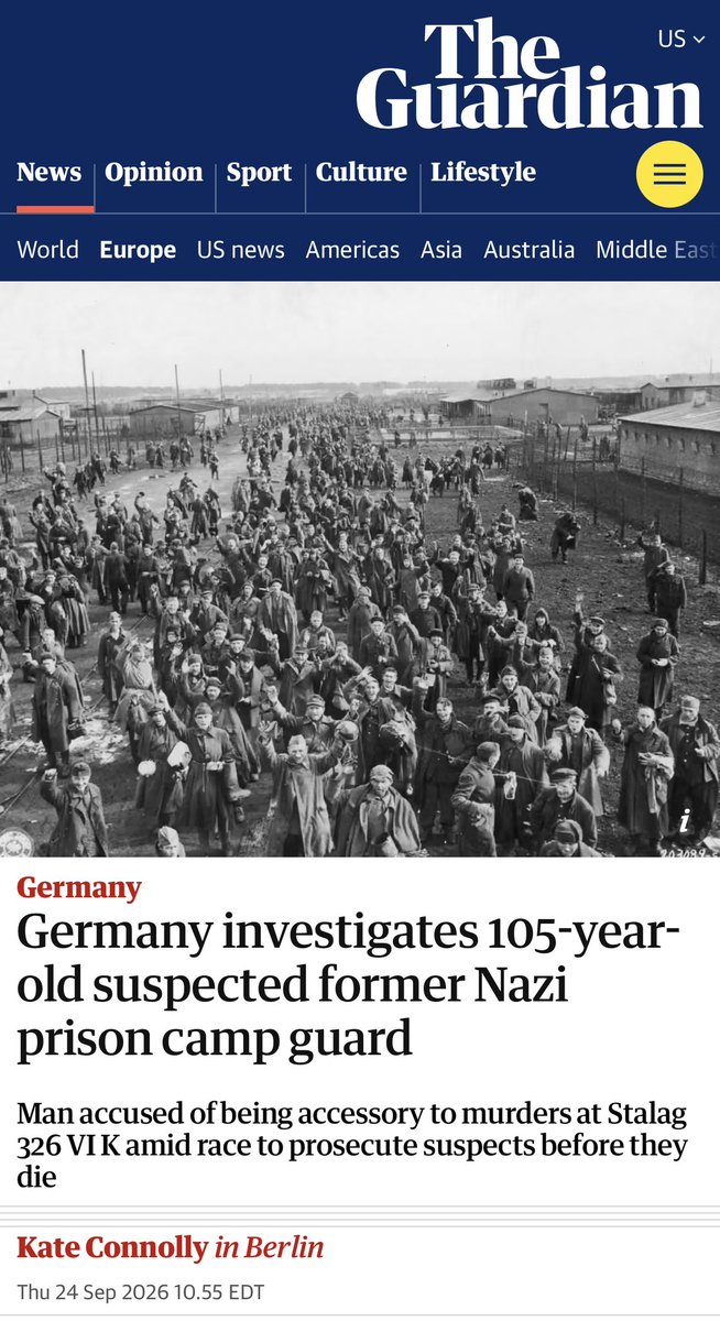 GenericSnarky's tweet photo. They can't find the guy who stole your car last week but they're still hunting for old men who worked at a camp 80 years ago https://t.co/WqYxlhDyuC