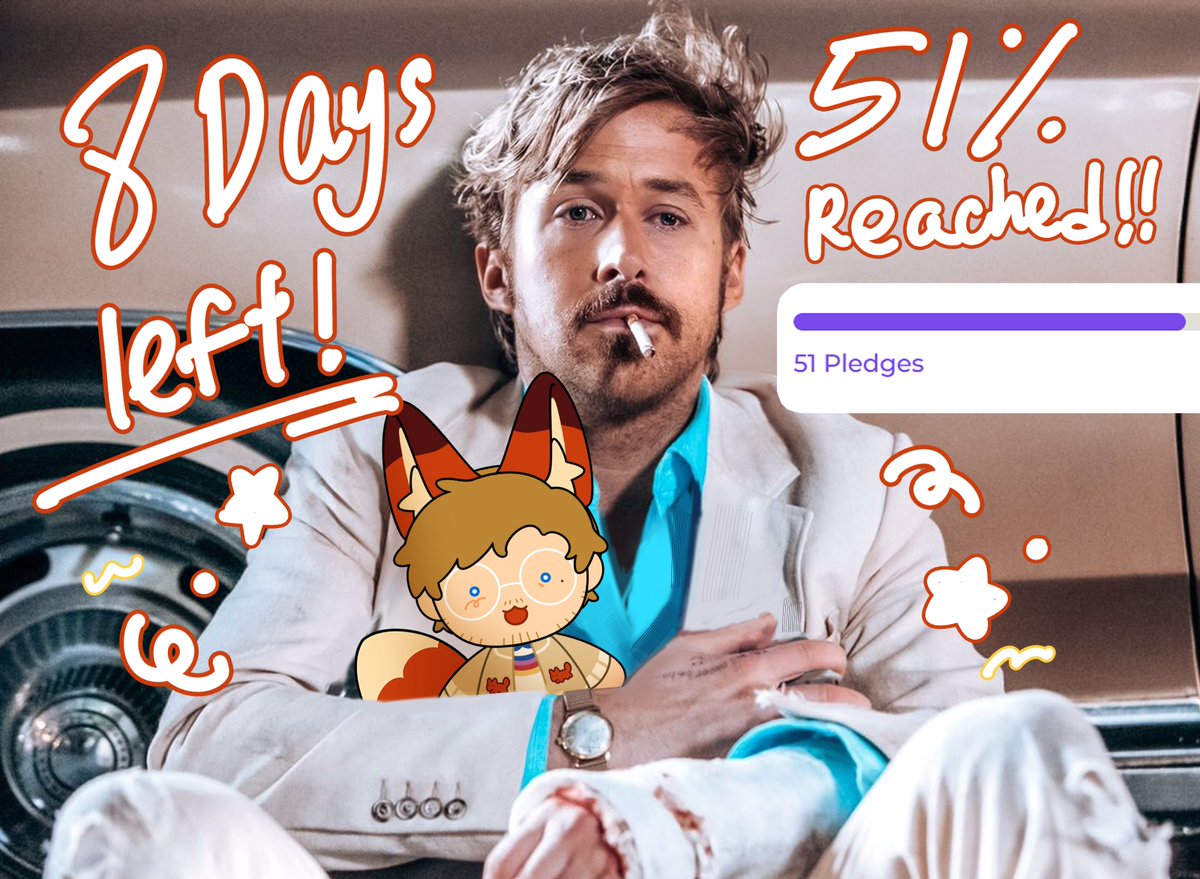 Melonyun1's tweet photo. WE ARE HALFWAY THERE!!!! Big thank you to everyone who pledged 🥹💖

we have LEFT THAN 8 DAYS TO MAKE HIM A REAL FOX!!!  If you 🫵🫵want him, get him NOW!!!🦊✨
🔗 below!
#ProjectHailMary https://t.co/EINyQu2J7M