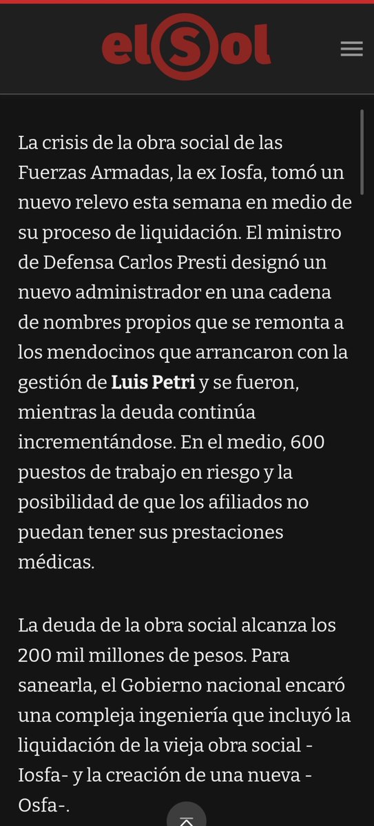 Mauro_Bourguet's tweet photo. De qué cambio hablas
@LuisPujolmdz? La pésima gestión de la IOSFA que hoy tiene deudas millonarias y casi 600 familias que pueden perder su trabajo? @luispetri representa todo lo contrario a gestión, hay pruebas de hecho. https://t.co/uDRfGibcFk
