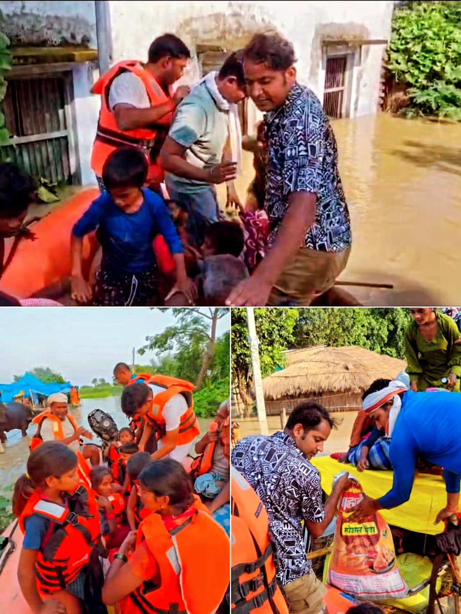 compac26's tweet photo. दिनांक 27/09/2026 से 28/09/2026 तक सेनानायक * निहारिका शर्मा (IPS)* के कुशल नेतृत्व एवं निर्देशन में 26वीं वाहिनी पीएसी, गोरखपुर का बी दल (बाढ़ राहत दल) जनपद महराजगंज एवं कुशीनगर के बाढ़ प्रभावित क्षेत्रों में राहत एवं बचाव कार्य में निरंतर संलग्न ��हा।
@Uppolice @Dgpacup https://t.co/Axu4pyhjjz