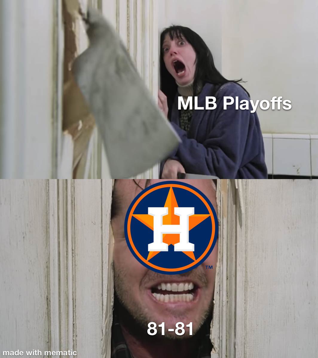 GoatRanchHTX's tweet photo. The Astros are backkkkk #playoffs https://t.co/jLKbG2BhTP