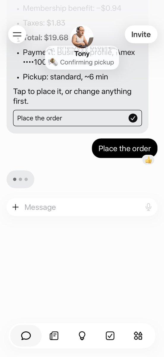 Muse ordered a breakfast burrito from Blueys on Uber Eats, image 1 of 1
