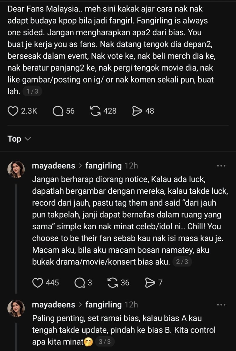 theananuna's tweet photo. Buat aku teringat post ni kat thread. Sangatlah rasa lapang dada bila baca. Kau mmg dewasa yang berduit (alhamdulillah) tapi DUNIA kau bukan pasal fangirling semata-mata. Vibe the best, enjoy being a human https://t.co/6UY67MHuFS