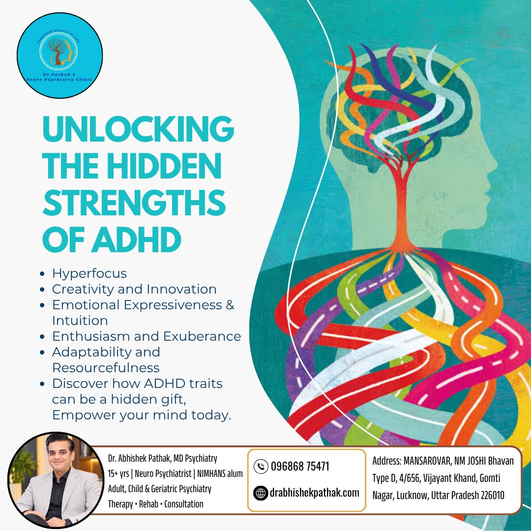 DrPathak1978's tweet photo. STOP SCROLLING — ADHD ISN’T ONLY ABOUT DIFFICULTIES!
ADHD can also come with hidden strengths that deserve to be recognized.
📞 Contact: 096868 75471
🌐 Website: https://t.co/bVRbPpDKuS
#ADHD #ADHDAwareness #ADHDStrengths #ADHDSupport #Neurodiversity #MentalHealthAwareness https://t.co/3cmqv2r90j