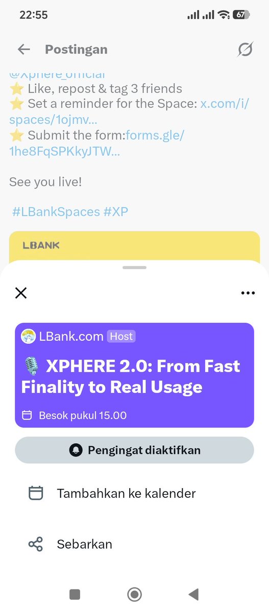 Angieloc39's tweet photo. @LBank_Exchange @xmuha0 @xkritesh Simple task completed ✅ 
 #LBankSpaces #XP
@IzmiNurqon 
@ZoinUsak 
@Ragilnuz https://t.co/DUT9V2MB90