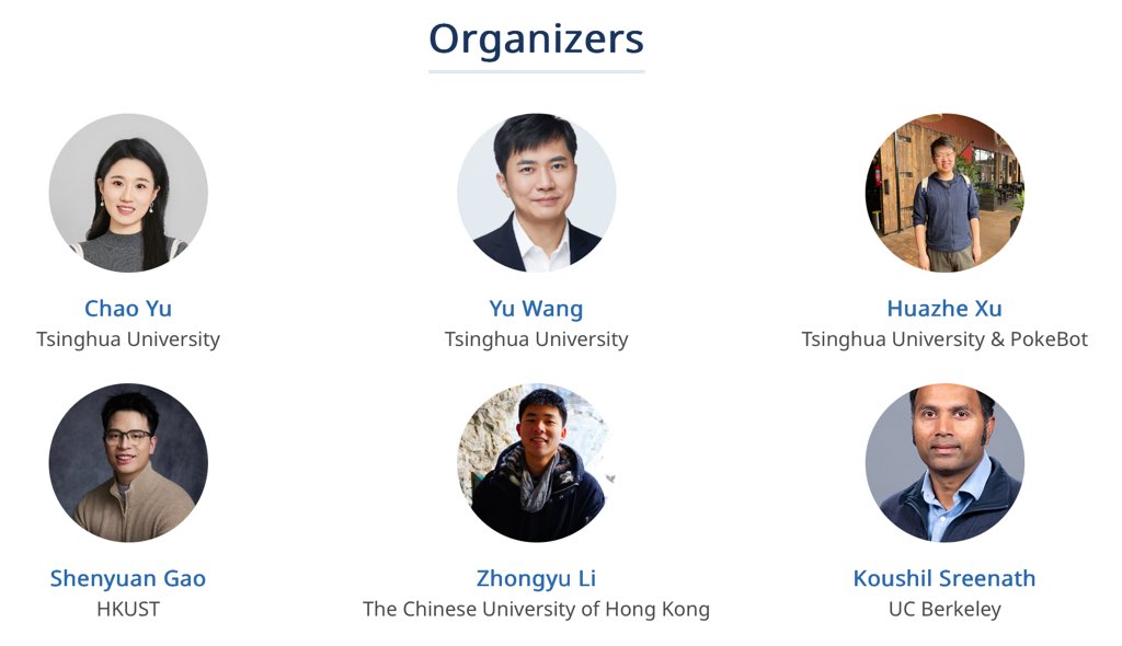 ChaoYuTHU's tweet photo. Many thanks to our co-organizers Yu Wang, Huazhe Xu (@HarryXu12), Shenyuan Gao (@ShenyuanGao), Zhongyu Li (@ZhongyuLi4) and Koushil Sreenath (@KoushilSreenath) for bringing ScaleInfra together.

We look forward to seeing you in Pittsburgh! https://t.co/fG1JQofXtQ