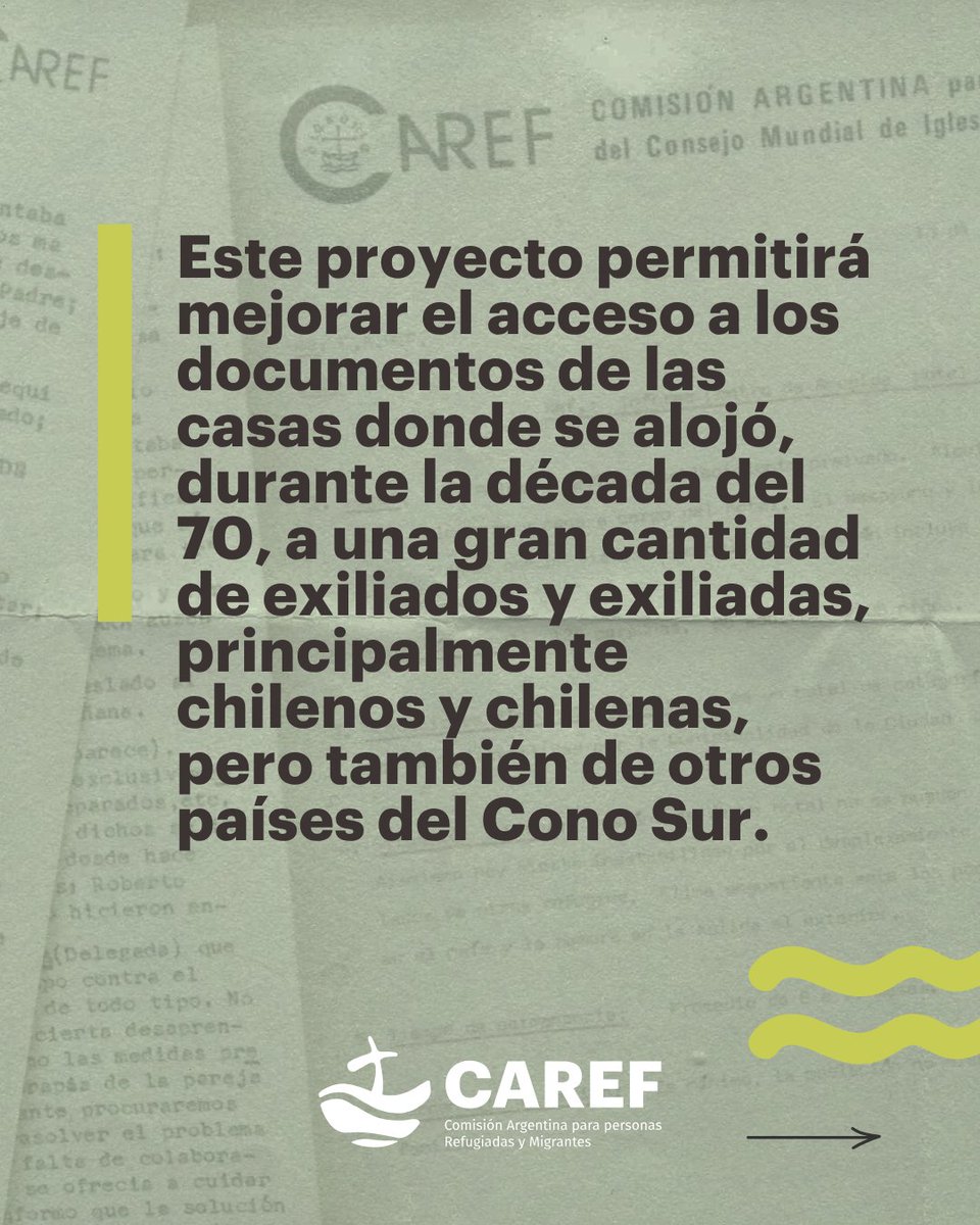 CarefArgentina's tweet photo. ¡Gran noticia! 📣 El Archivo Histórico de CAREF fue seleccionado en Desempolvando Archivos 2026.
Un paso clave para dar acceso a documentos fundamentales de la década del 70 sobre el exilio en el Cono Sur y la construcción de Memoria, Verdad y Justicia. https://t.co/vMx32wTOTS
