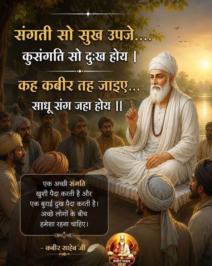 arvindkumarch19's tweet photo. संगती सो सुख उपजे....🌺🥀
कुसंगति सो दुःख होय ।🌿🌹
#GodMorningMonday🍁🪻🥀
कह कबीर तह जाइए... साधू संग जहा होय ||
एक अच्छी संगति खुशी पैदा करती है और एक बुराई दुख पैदा करती है। अच्छे लोगों के बीच हमेशा रहना चाहिए। @Ishasahu_04
@ishaa0pgupta165 🍁🌿🪻
@Ishu_RJN2 💞💐💐💐 https://t.co/ZY9acSA54L