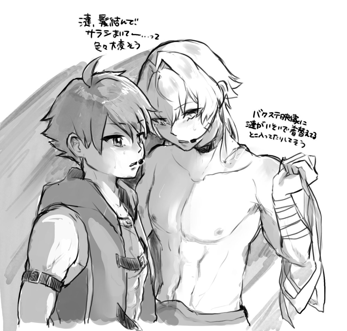 ni0_ku's tweet photo. 最近描いたタケ漣 https://t.co/WfJwwOTWhH