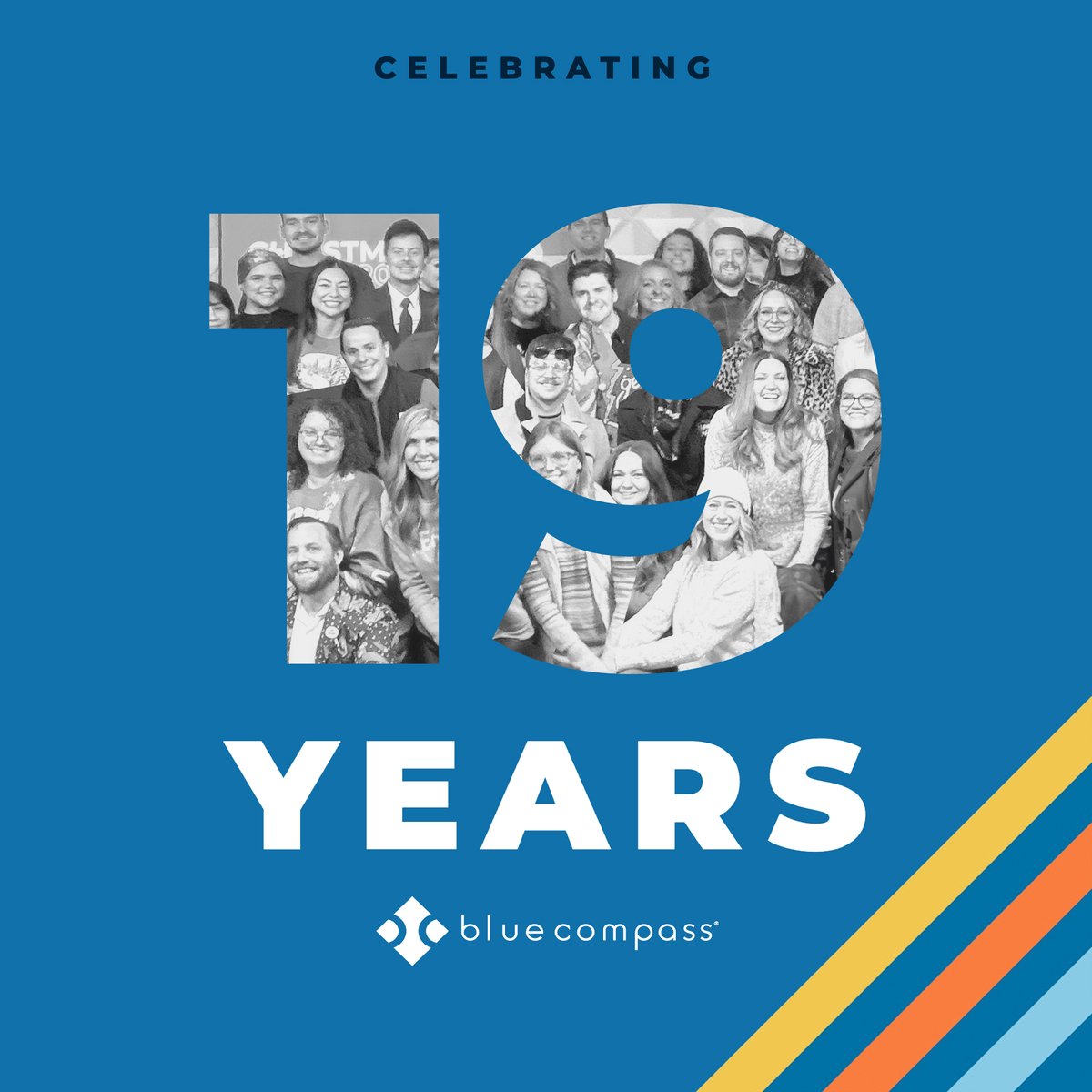 drewharden's tweet photo. Today, we're celebrating @BlueCompass' 19th anniversary!

It's hard to believe it's been that long. I am so incredibly thankful for the opportunity to start this journey.

I usually receive credit for Blue Compass' success. In reality, I think our digital marketing agency has succeeded in SPITE of me, not because of me. Others deserve more credit.

For instance:

THANK YOU to our amazing clients. I'm eternally grateful for the partnership and for the opportunity to work alongside your team.

THANK YOU to our incredible team. By getting out of your way and letting your expertise shine, I've been blessed and amazed by our company's growth.

THANK YOU to my family, especially my amazing wife @melliharden, for the support. When we started Blue Compass, I would work 80+ hours a week - she never once complained and has always supported me.

THANK YOU to God for this wonderful opportunity. I always try to remember that ultimately, this company is His, not mine.