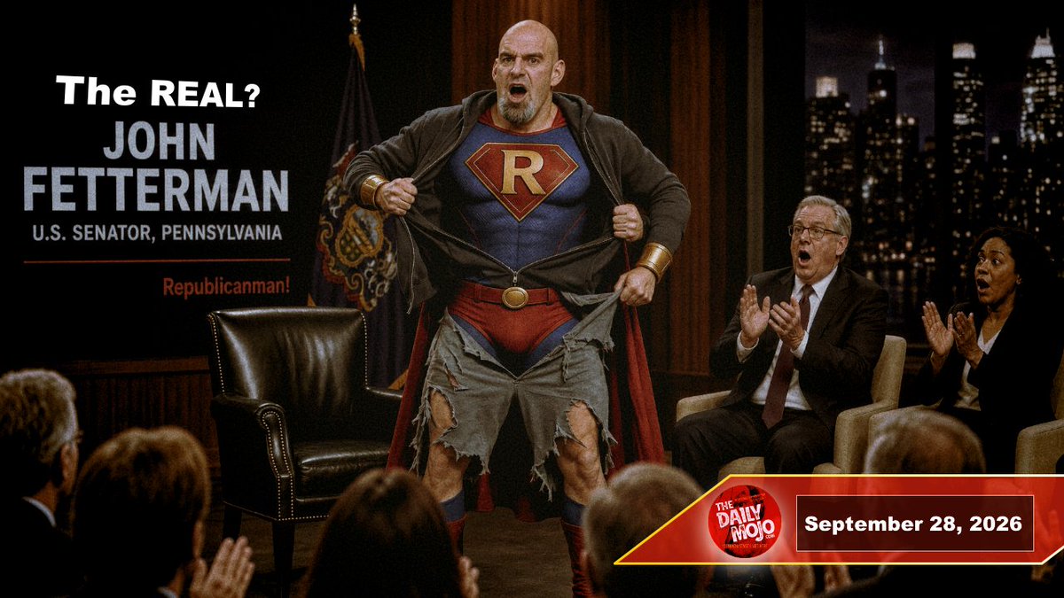 realBradStaggs's tweet photo. So did @JohnFetterman just come out? Will #AI kill a BILLION of us? Are roadrunners really dinosaurs? Did @PhilBell4022 just defend a Democrat? Did @RealRonPhillips just spank @KamalaHarris ? #WhatILearnedToday @RealDailyMojo is AMAZING! https://t.co/5YWXQ8nFN7 https://t.co/FlycVfvEpq