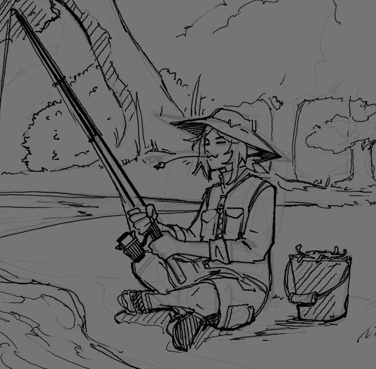 mad_cactus_soda's tweet photo. man i wish i was fishing ( . _ . ) 
#art #fishing #digitalart https://t.co/yHIhoMfrTT
